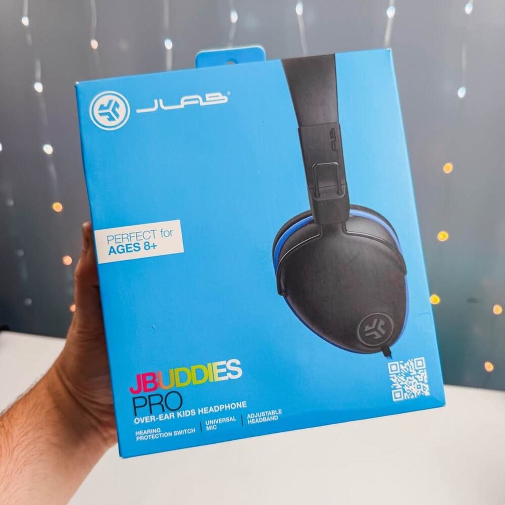 JLab JBuddies Pro Kids Wired Headphones – Blue